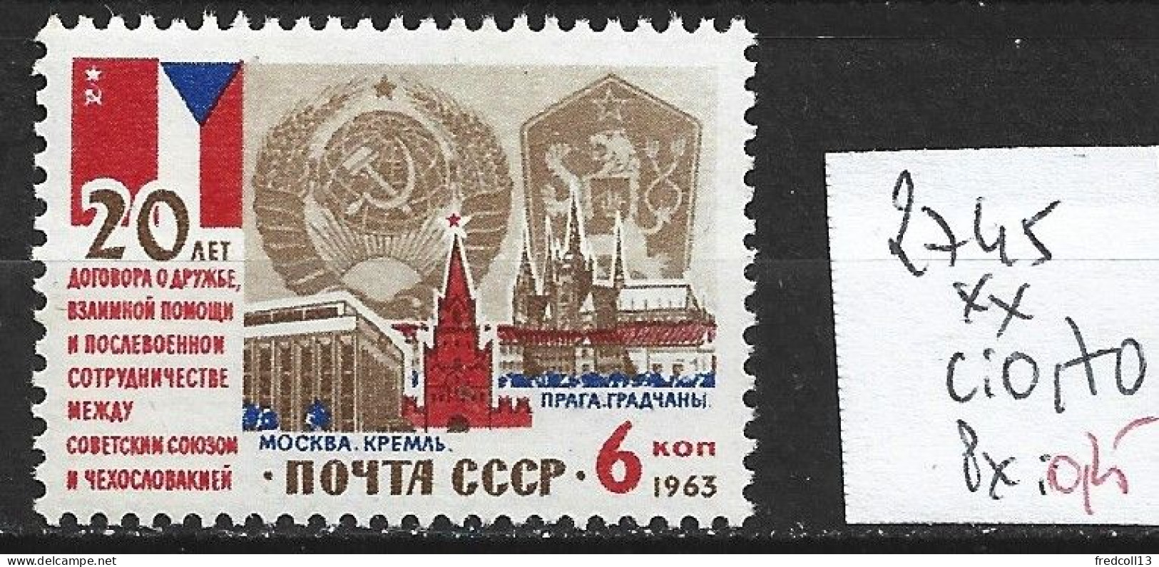 RUSSIE 2745 ** Côte 0.70 € - Ongebruikt