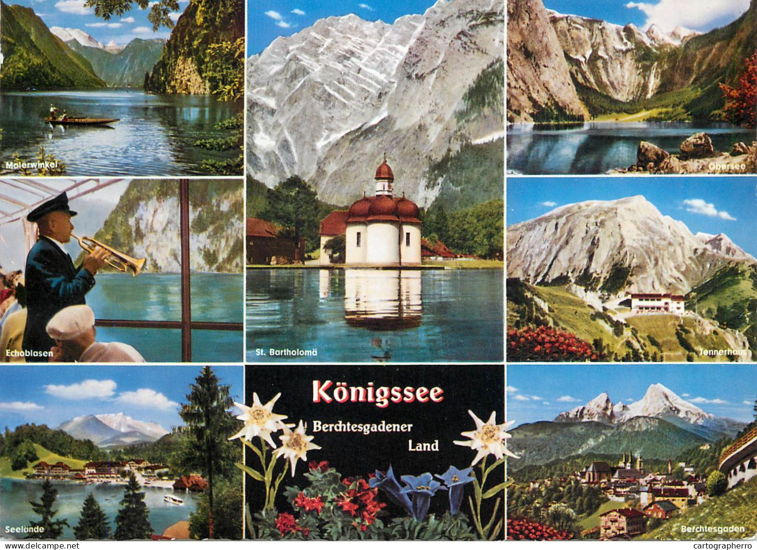 Navigation Sailing Vessels & Boats Themed Postcard Konigsee Pleasure Cruise - Segelboote