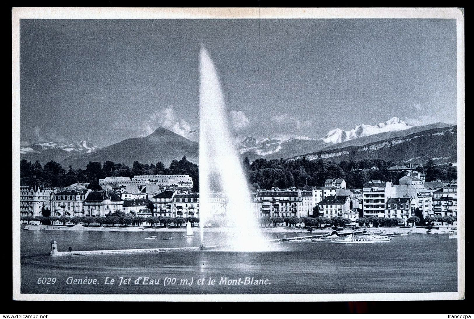 14631 - SUISSE - GENEVE - Le Jet D'Eau Et Le Mont-Blanc - Genève