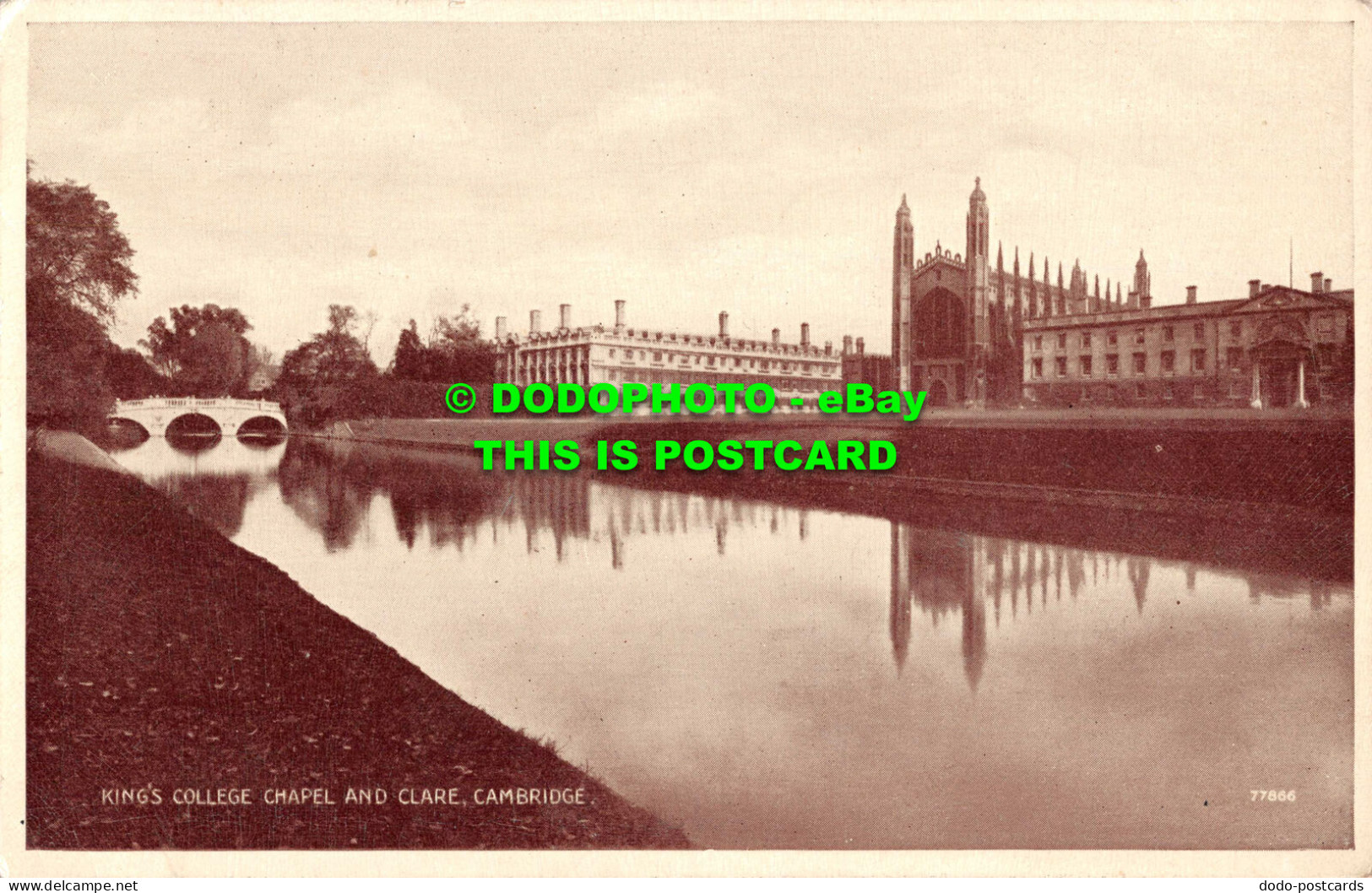 R546848 Cambridge. King College Chapel And Clare. Valentine. Phototype - World