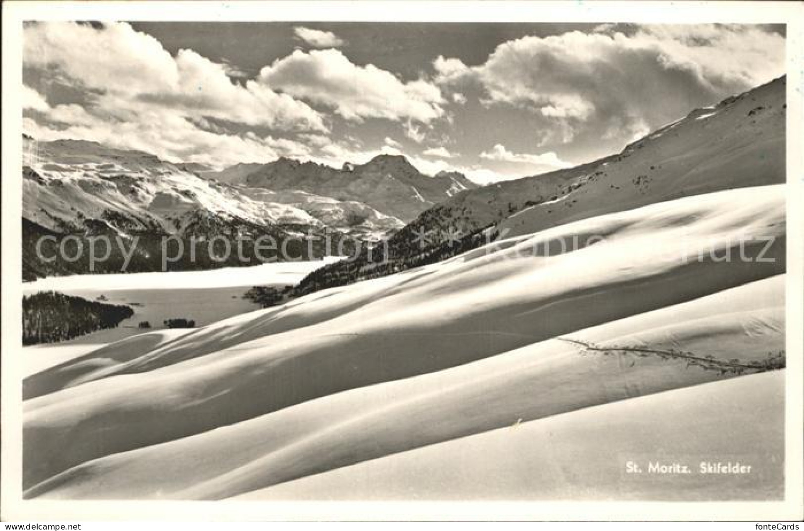 12341284 Sankt Moritz Wallis Skifelder Saint Maurice VS - Other & Unclassified