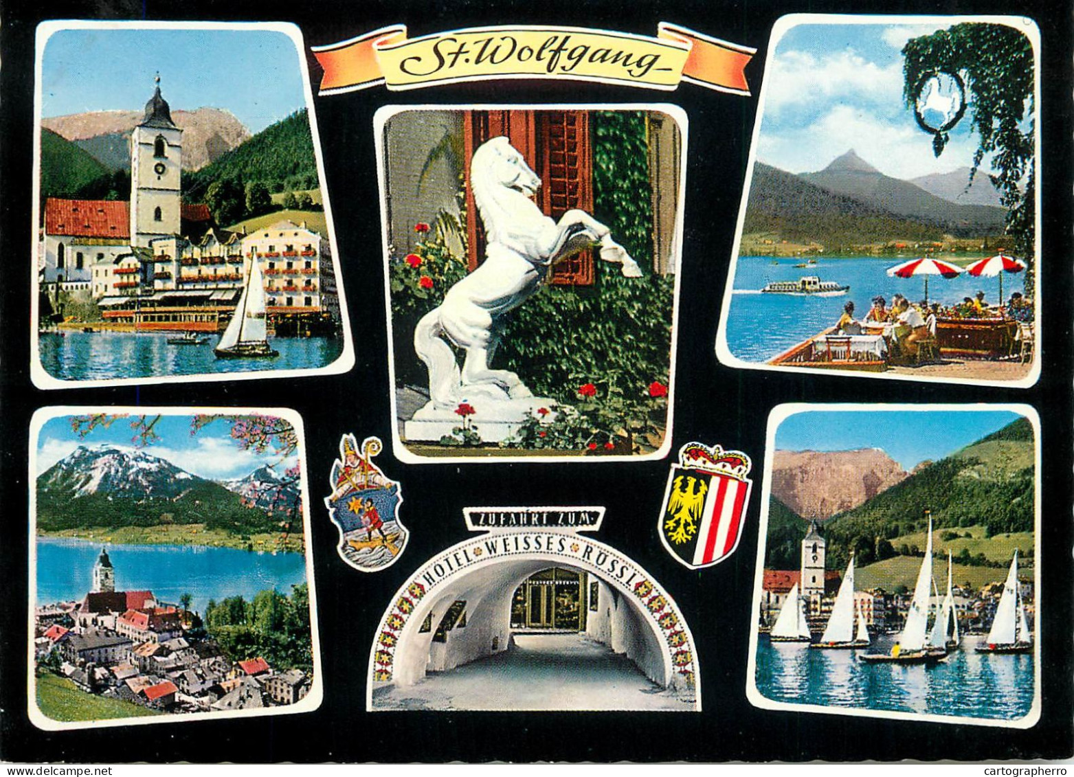 Navigation Sailing Vessels & Boats Themed Postcard St. Wolfgang - Sailing Vessels