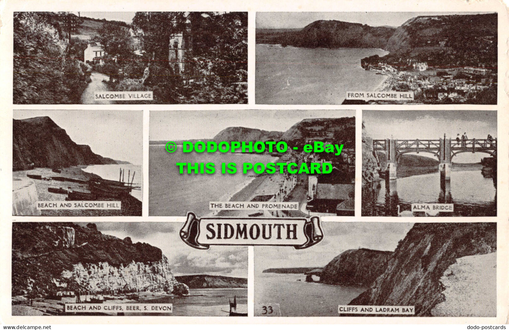 R546856 Sidmouth. Salcombe Village. Multi View - World