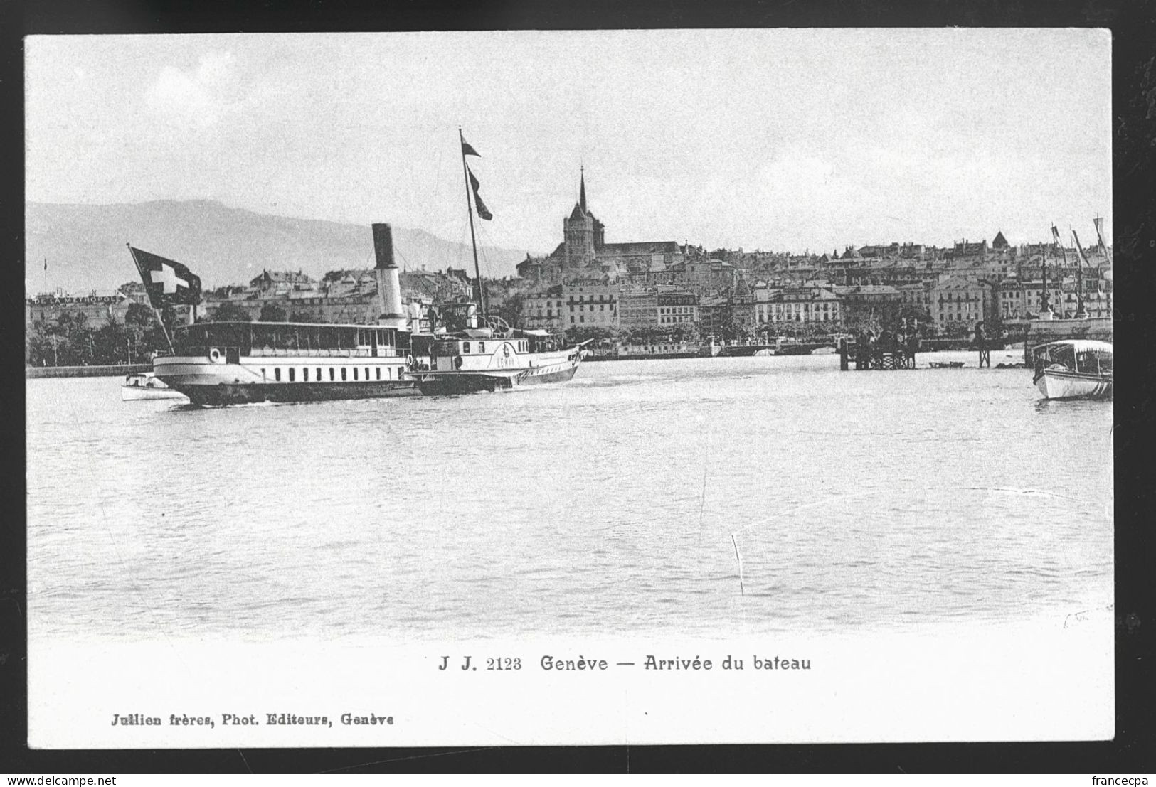 14633 - SUISSE - GENEVE - Arrivèe Du Bateau - Genève