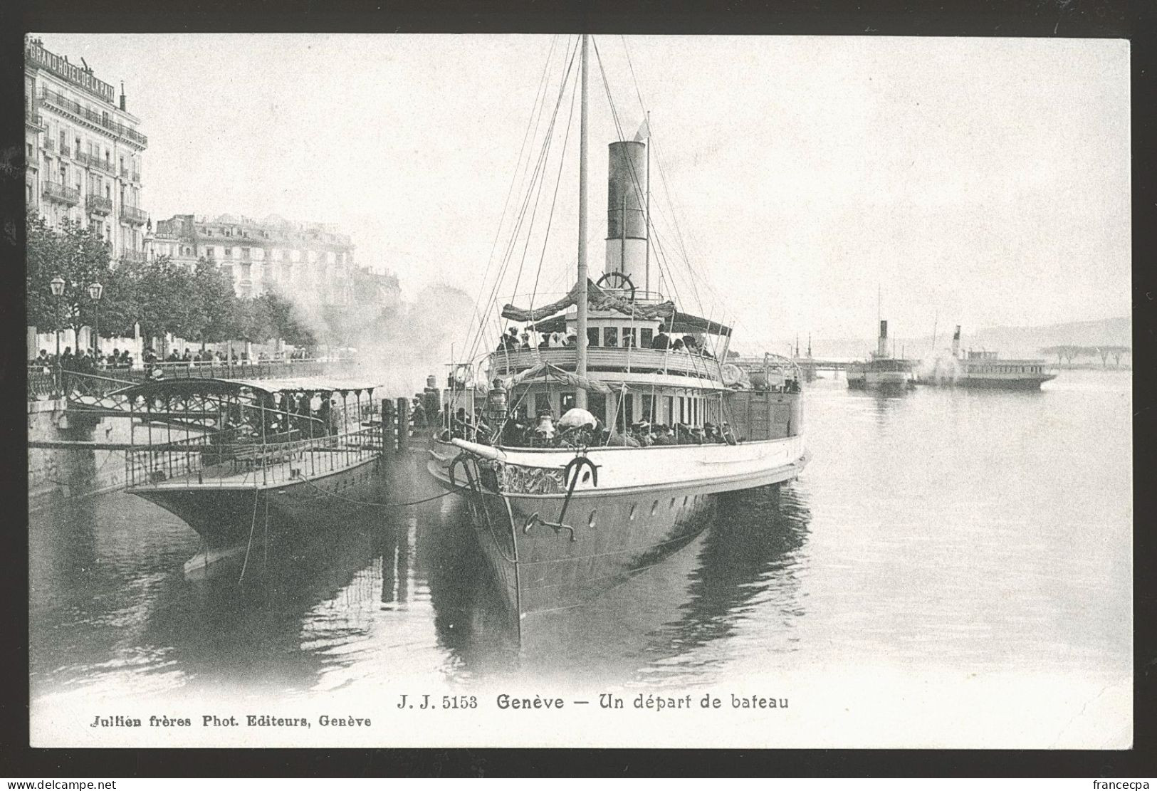 14634 - SUISSE - GENEVE - Un Départ De Bateau - Genève