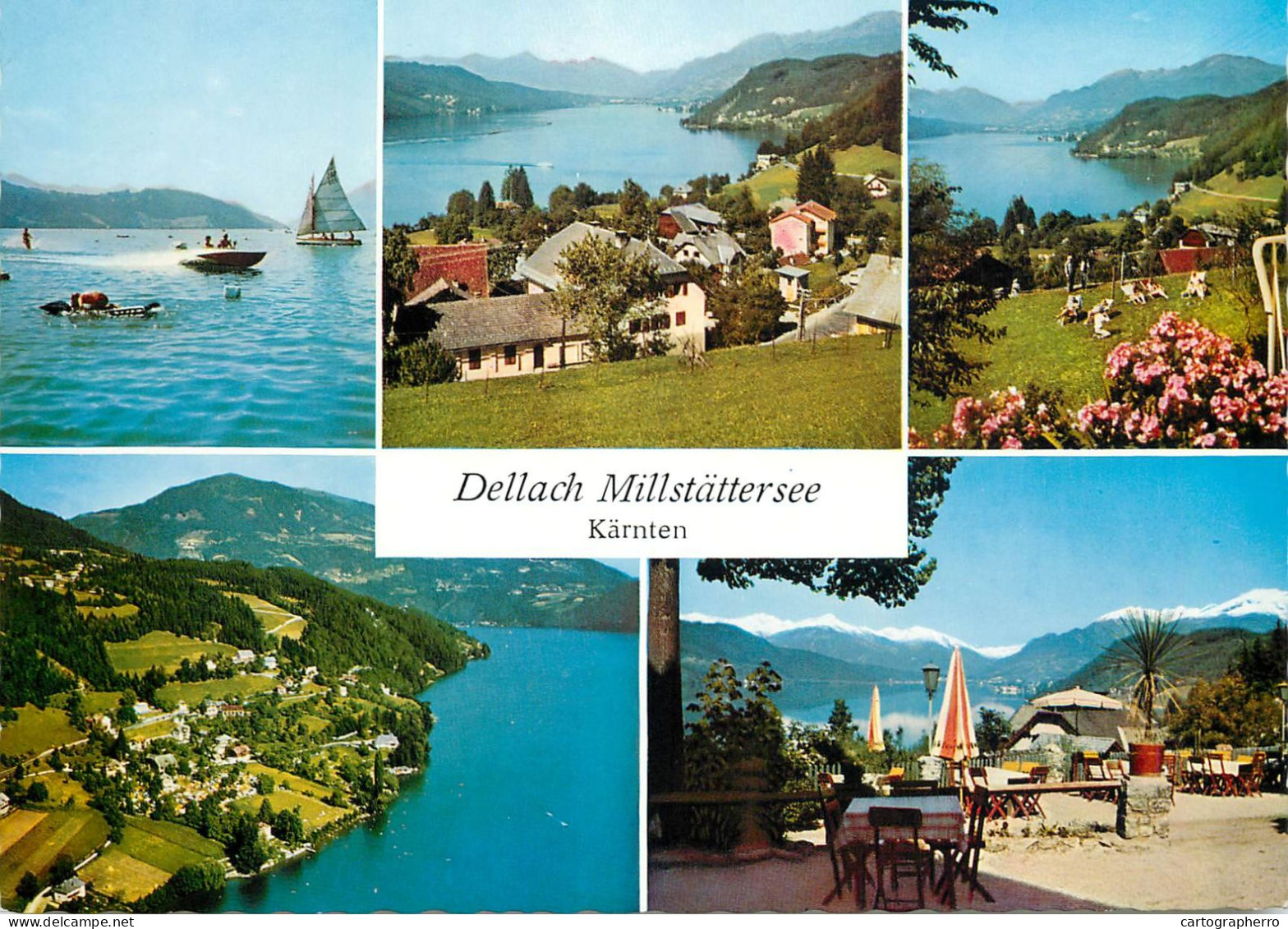 Navigation Sailing Vessels & Boats Themed Postcard Dellach Millstattersee Karnten - Sailing Vessels