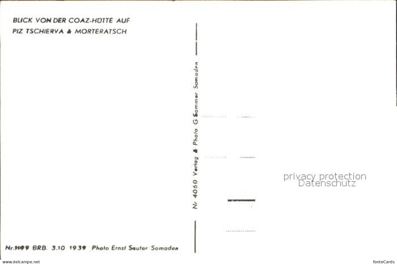 12341210 Piz Tschierva Blick Von Der Coaz- Huette Morteratsch Piz Tschierva - Sonstige & Ohne Zuordnung