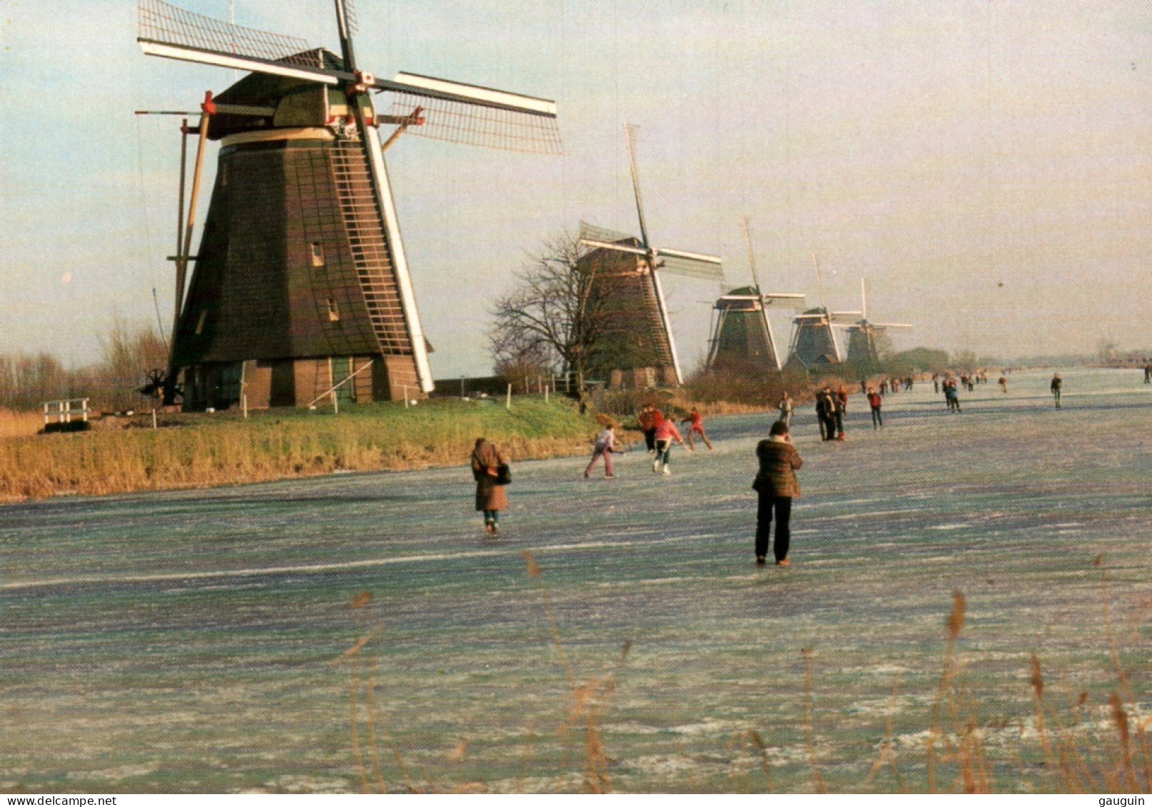 CPM - MOULIN à VENT - KINDERDIJK - HIVER 1981 (Patinage) ... - Windmills