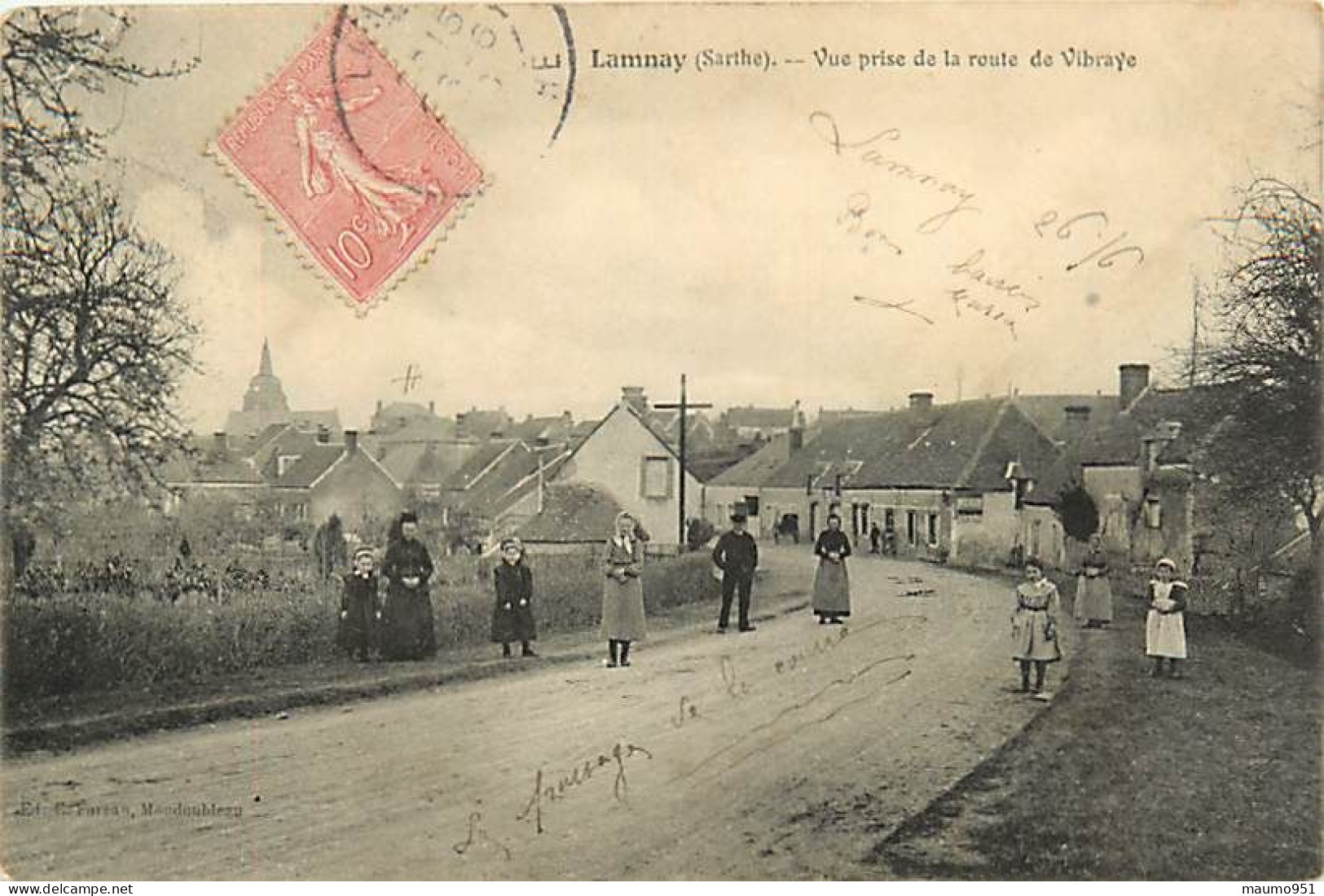 72  LAMNAY  - VUE PRISE DE LA ROUTE DE VIBRAYE - Sonstige & Ohne Zuordnung