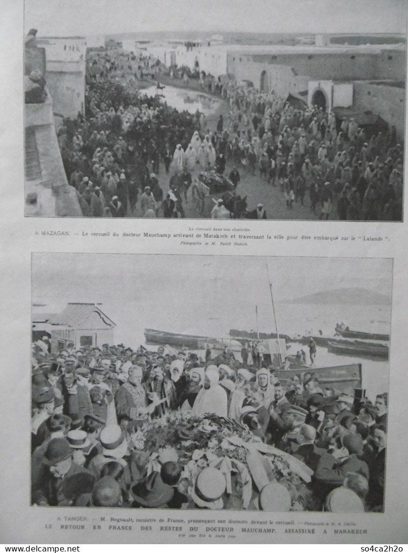 L'ILLUSTRATION N°3346 13/04/1907 Trois Nouvelles Expériences D'aéroplane; Docteur Mauchamp Assassiné à Marakech, - L'Illustration