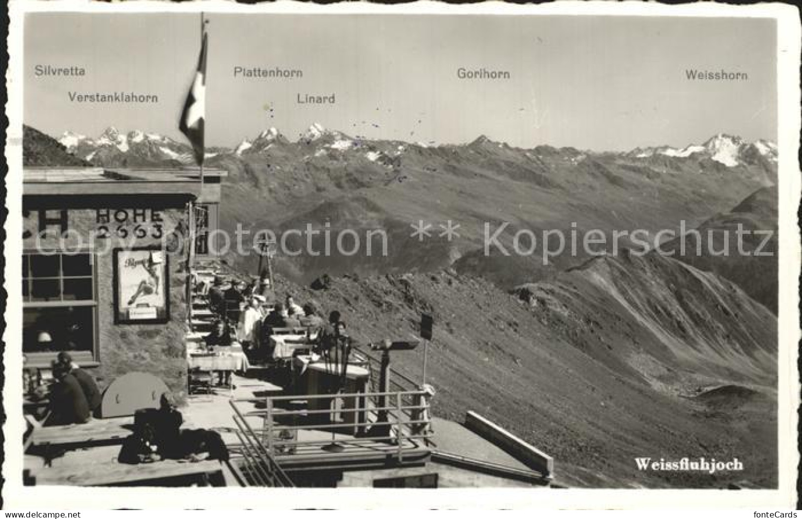 12340161 Weissfluhjoch Silvretta Plattenhorn Linard Gorihorn Weisshorn Weissfluh - Sonstige & Ohne Zuordnung