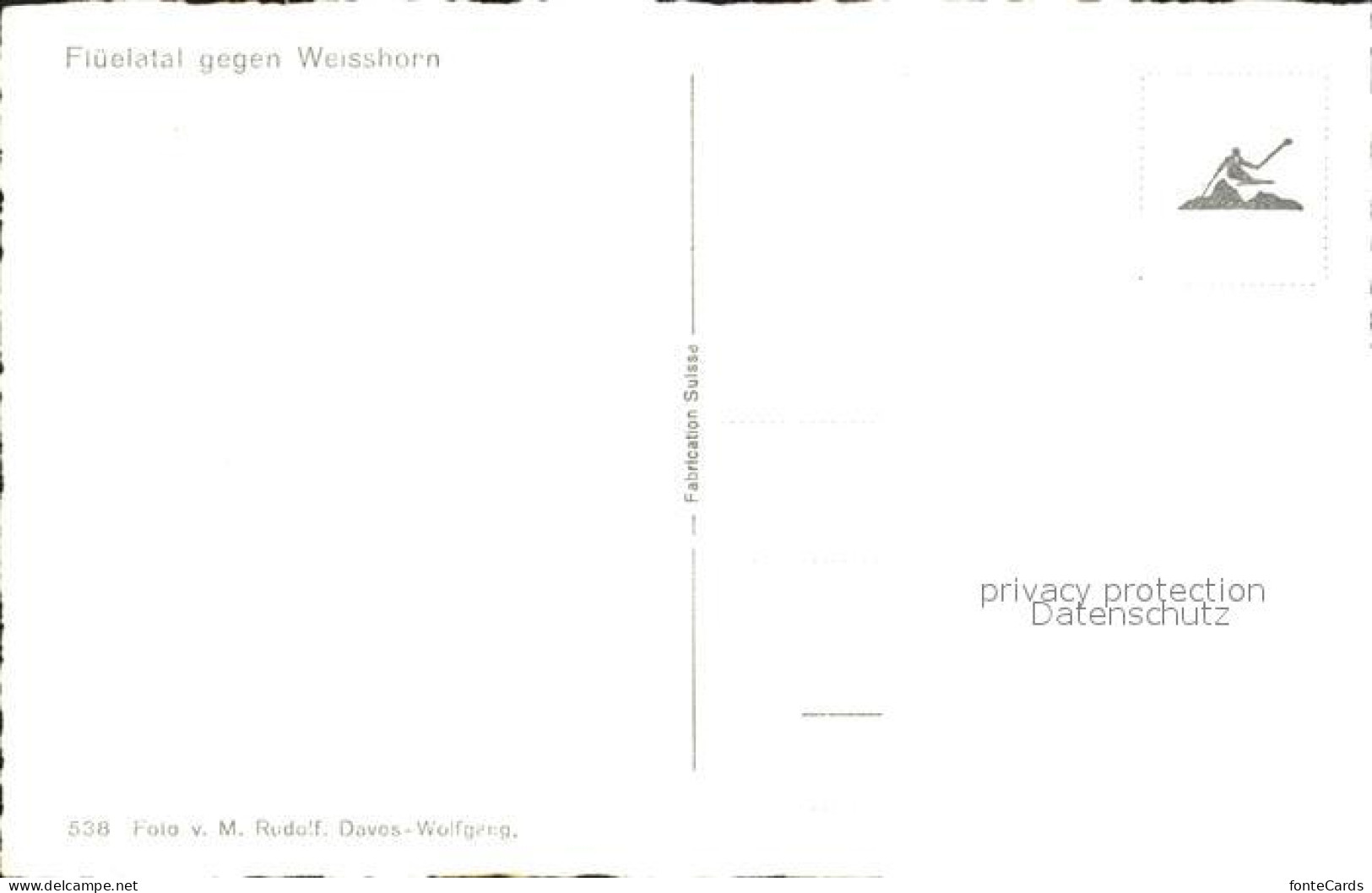 12340160 Flueela Blick Gegen Weisshorn Ueber Tschuggen Flueela - Autres & Non Classés