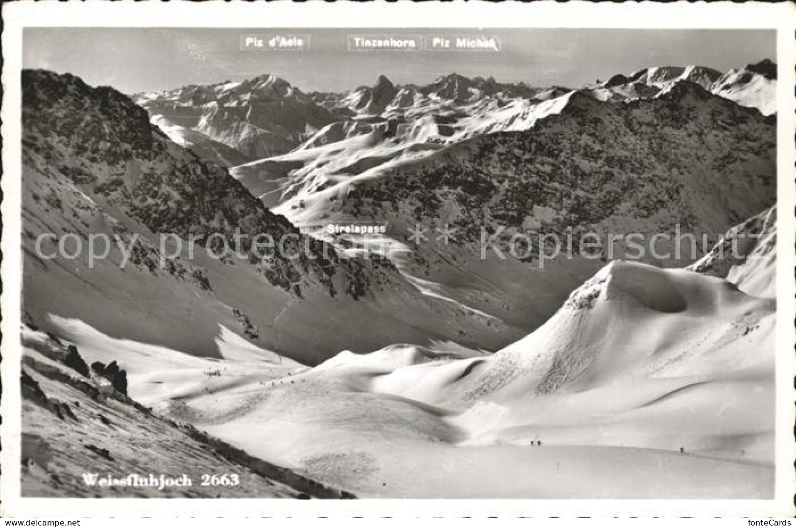 12340158 Weissfluhjoch Route Strela Davos Weissfluhjoch - Sonstige & Ohne Zuordnung