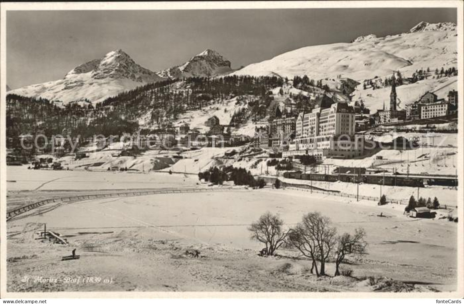 12340123 St Moritz Dorf GR Teilansicht St Moritz - Sonstige & Ohne Zuordnung