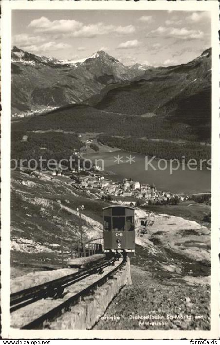 12340121 St Moritz GR Drahtseilbahn St. Moritz - Sonstige & Ohne Zuordnung