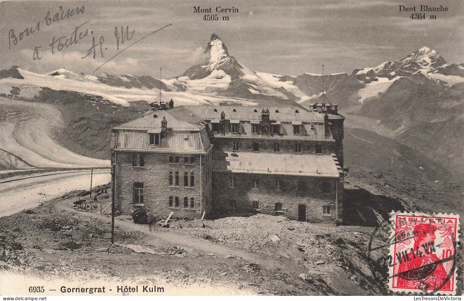 SUISSE  - Gornergrat - Hôtel Kulm - Carte Postale Ancienne - Viège