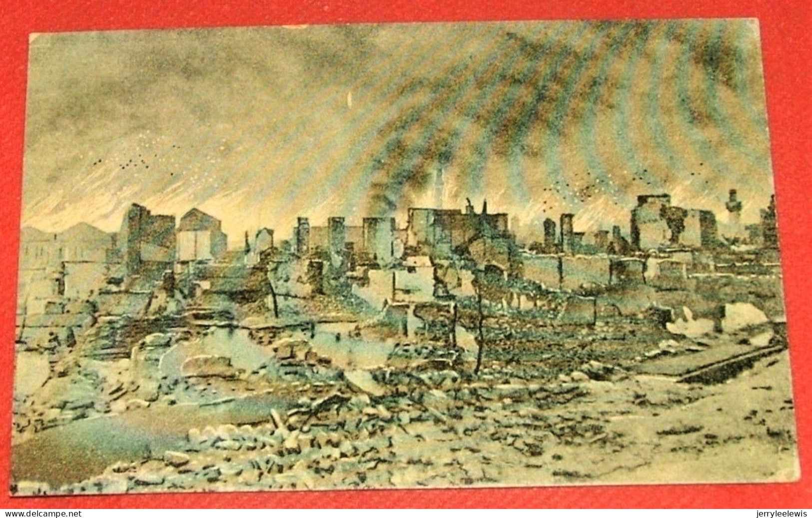 MILITARIA - SALONIQUE - SALONIKA -  Ville Haute, Partie Incendiée - Burned Part Of High Town - 1918 - - Weltkrieg 1914-18