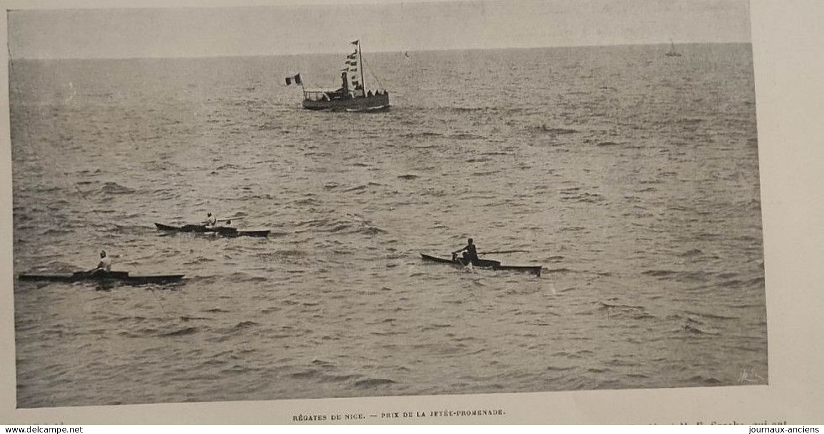 1899 NICE - LES REGATES INTERNATIONALES DE NICE - M. F. COUCKE CLUB NAUTIQUE DE NICE  - LA VIE AU GRAND AIR - Revues Anciennes - Avant 1900