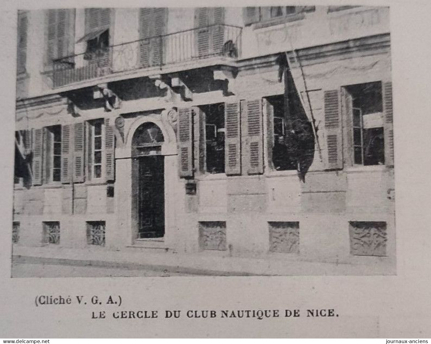 1899 NICE - LES REGATES INTERNATIONALES DE NICE - M. F. COUCKE CLUB NAUTIQUE DE NICE  - LA VIE AU GRAND AIR
