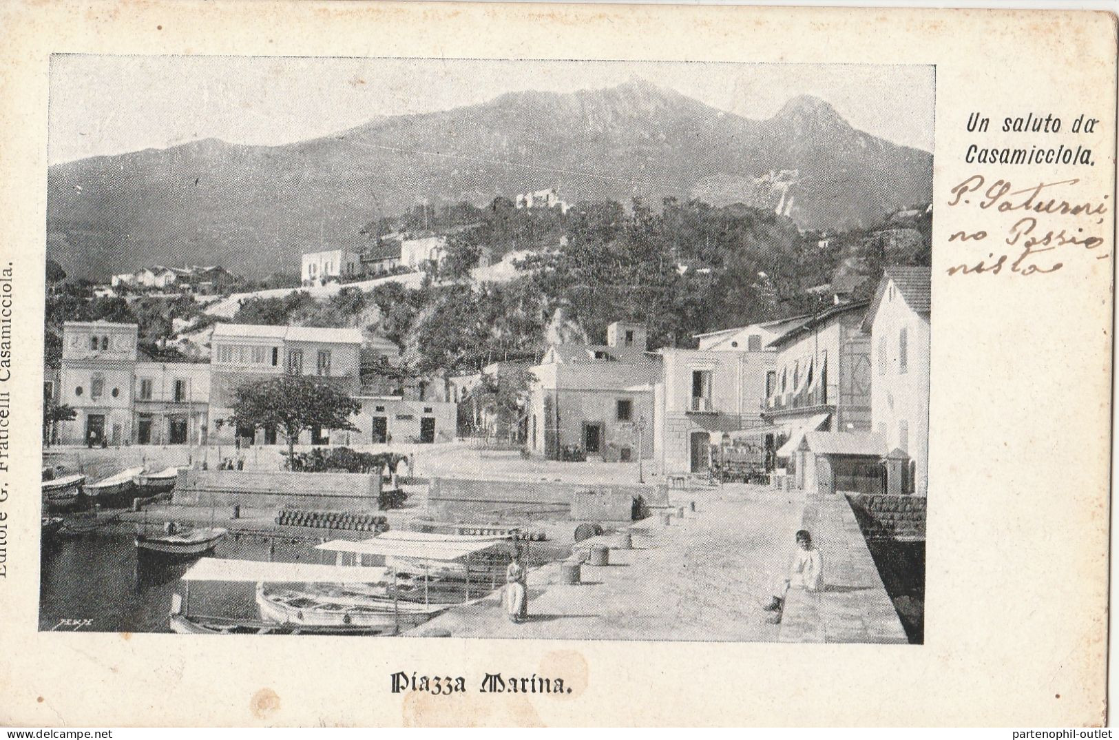 Cartolina - Postcard /  Viaggiata /  Casamicciola - Piazza Marina. - Andere & Zonder Classificatie