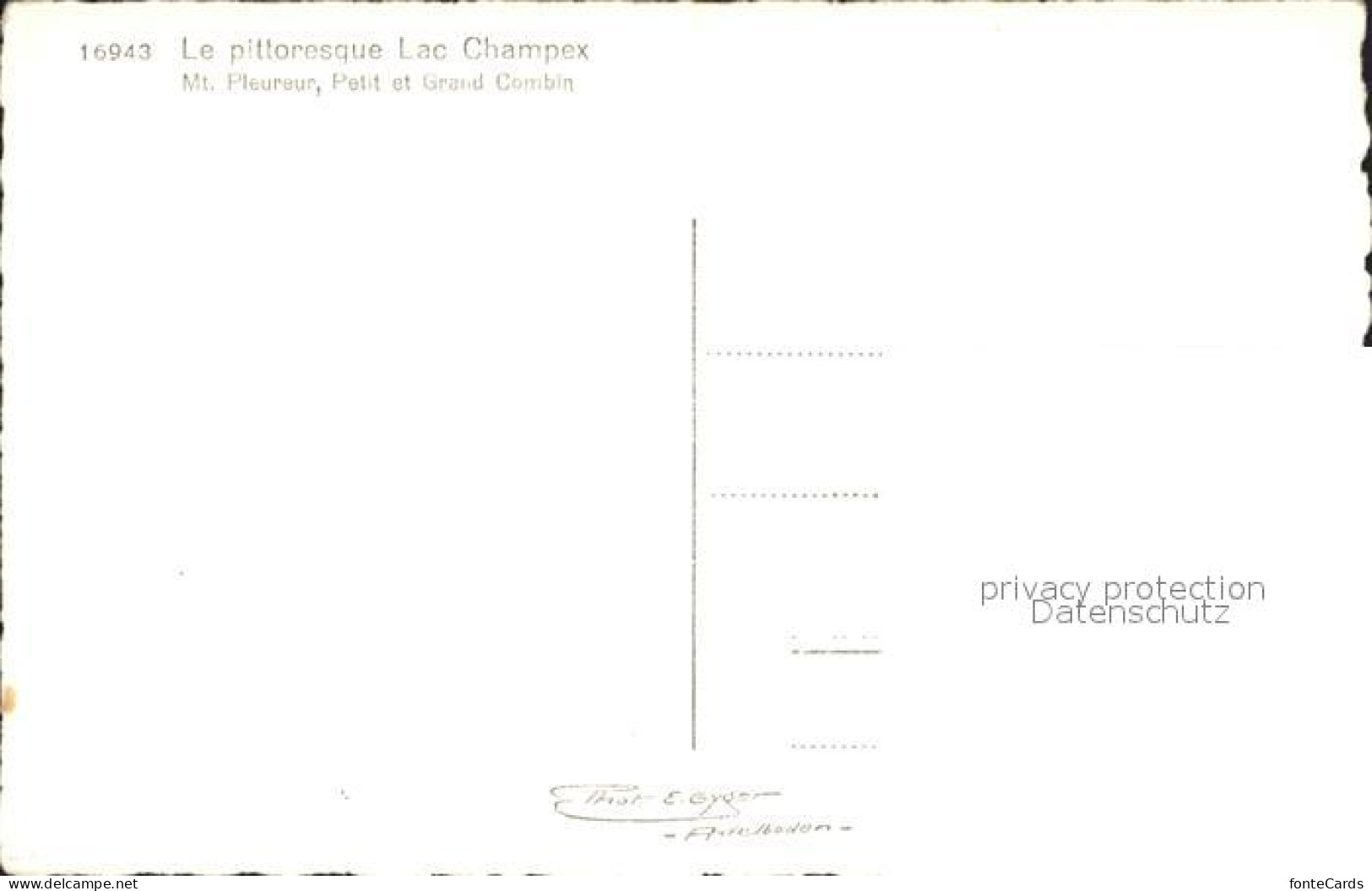 12339983 Champex-Lac Mont Pleureur  Champex-Lac - Autres & Non Classés