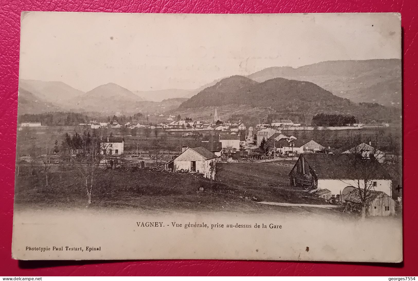 88 - VAGNEY - VUE GENERALE PRISE AU DESSUS DE LA GARE - Autres & Non Classés