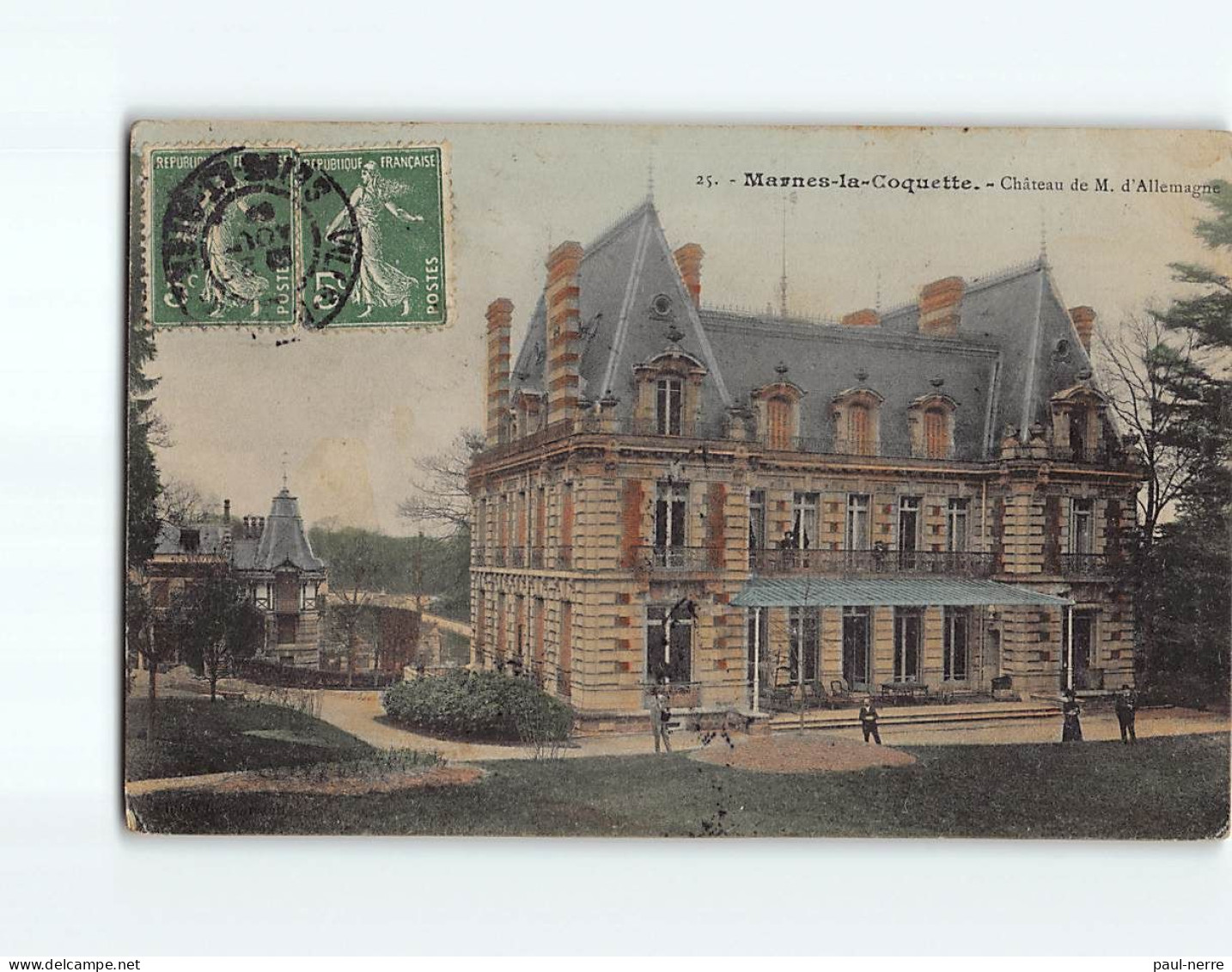 MARNES LA COQUETTE : Château De M. D'Allemagne - état - Other & Unclassified