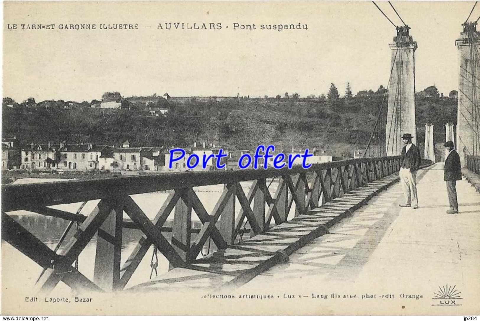 82 - Auvillars - Pont Suspendu - Auvillar