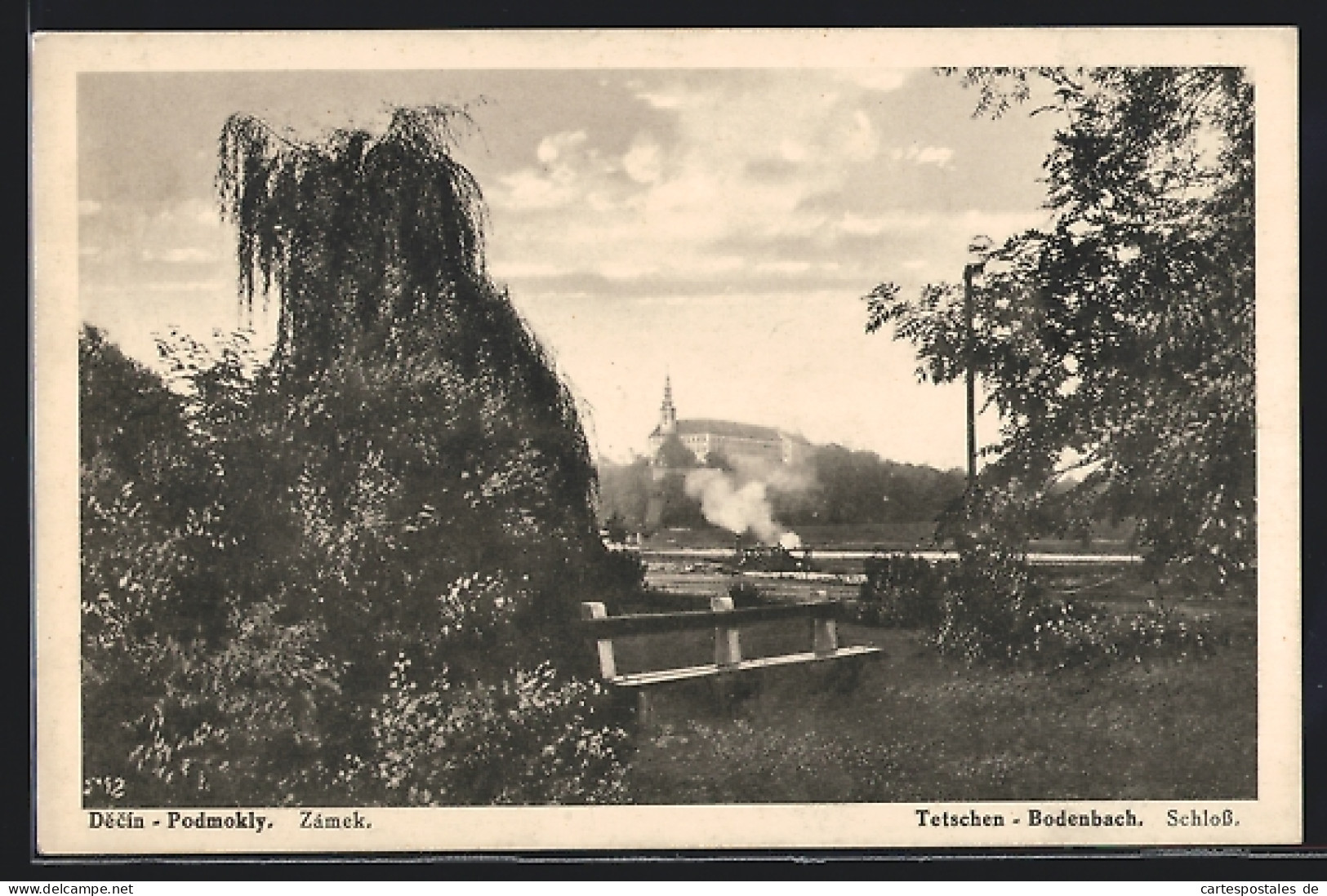 AK Tetschen-Bodenbach, Schloss  - Tschechische Republik