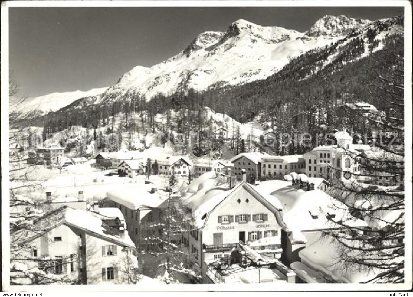 12339902 Sils Maria Graubuenden Teilansicht Patisserie Schulze Sils Maria - Sonstige & Ohne Zuordnung