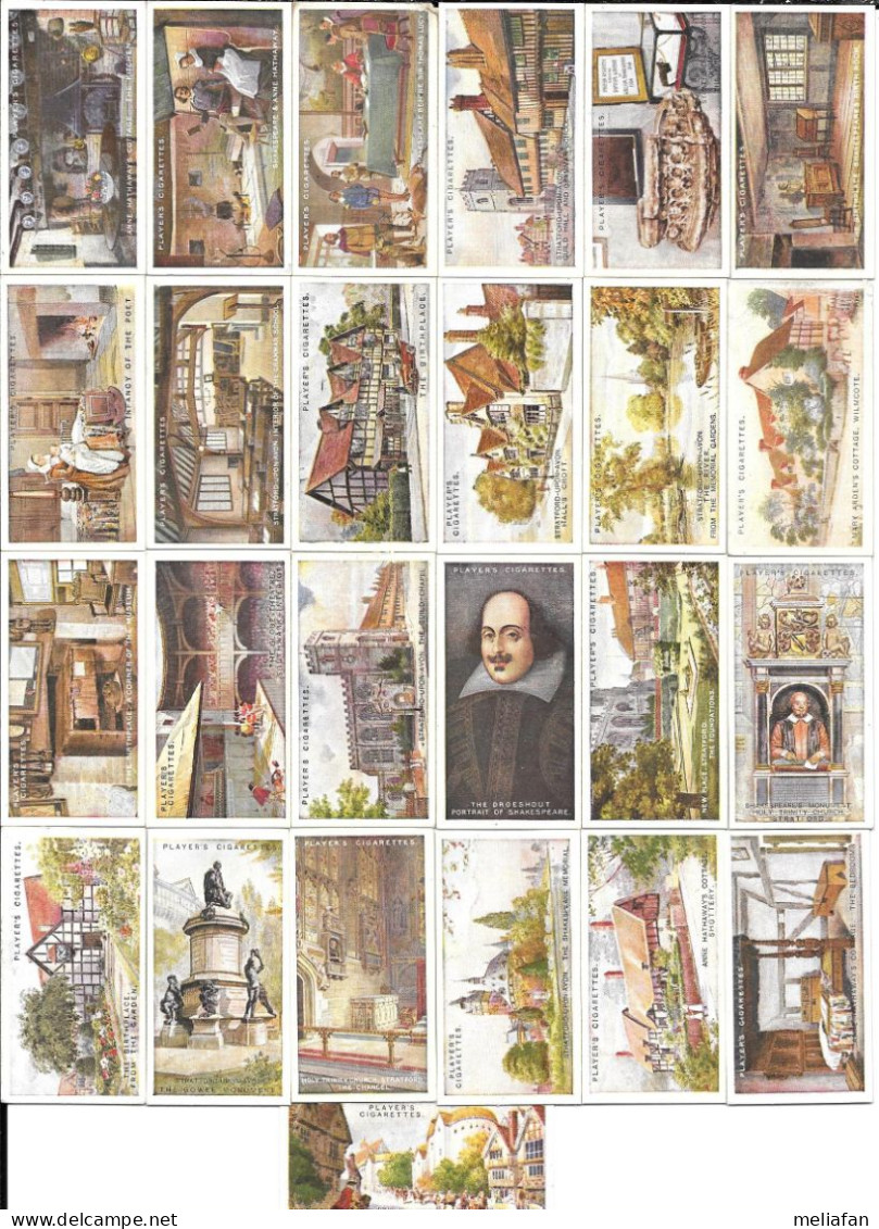 AZ32 - PLAYERS CIGARETTES CARD SET - SHAKESPEARIAN SERIES - Player's