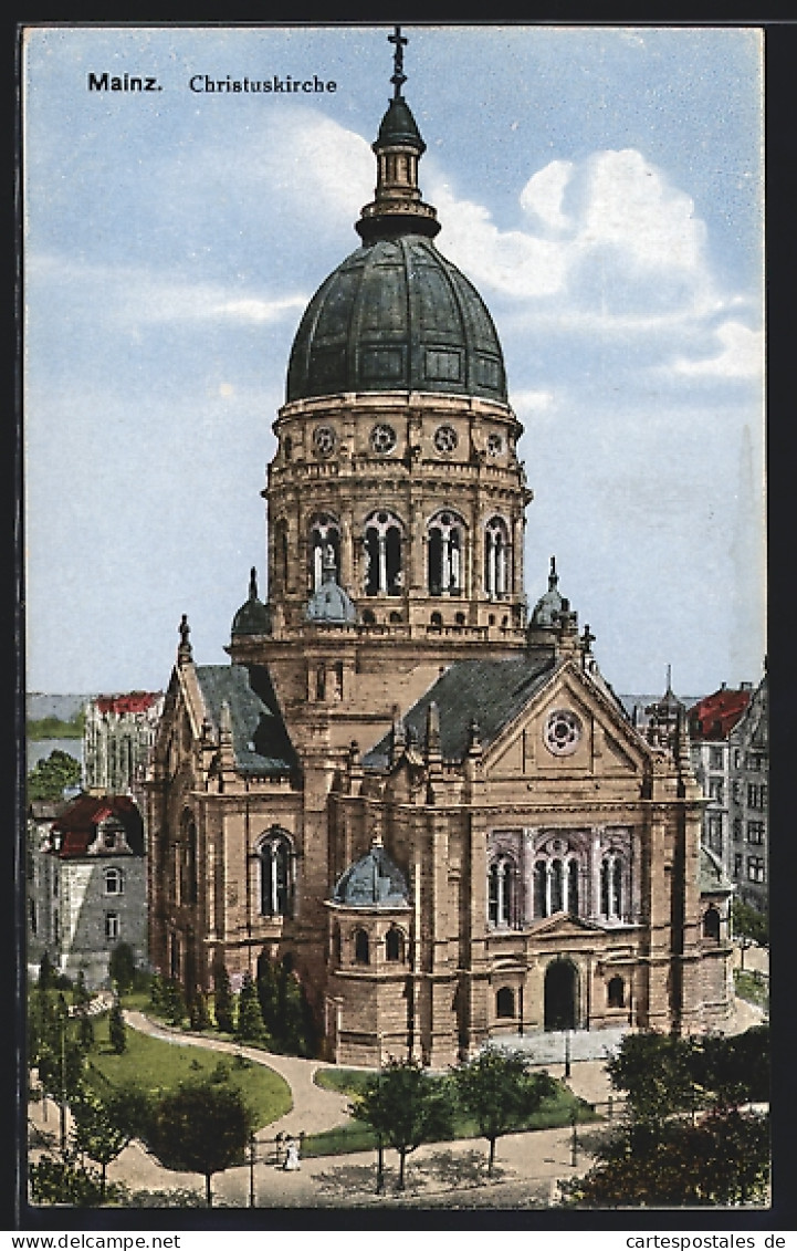 AK Mainz, Christuskirche  - Mainz