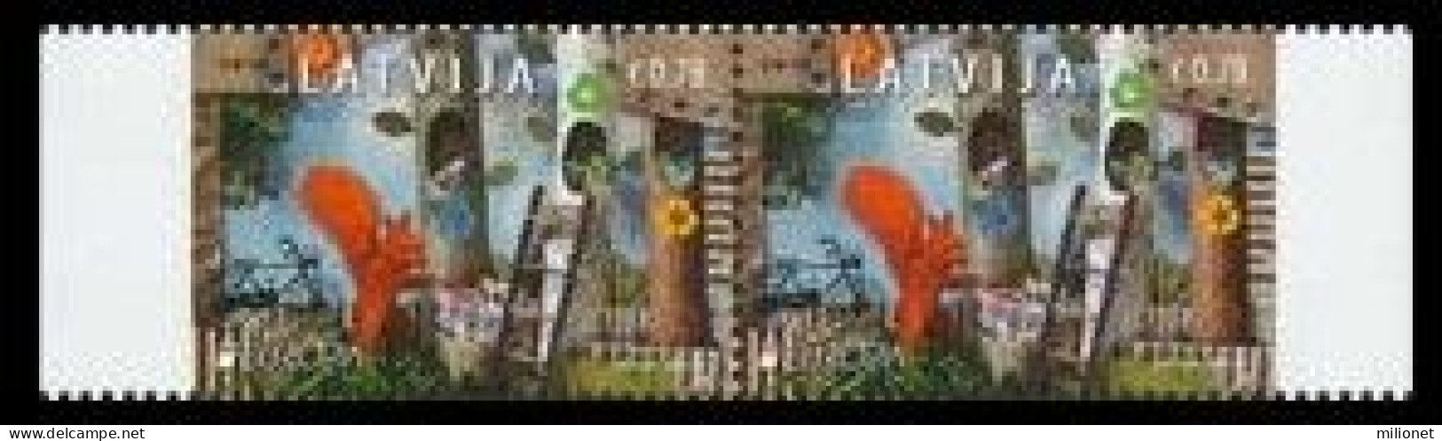 SALE!!! LATVIA LETONIA LETTONIE LETTLAND 2016 EUROPA CEPT Think Green 2 Stamps From Booklet MNH ** - 2016