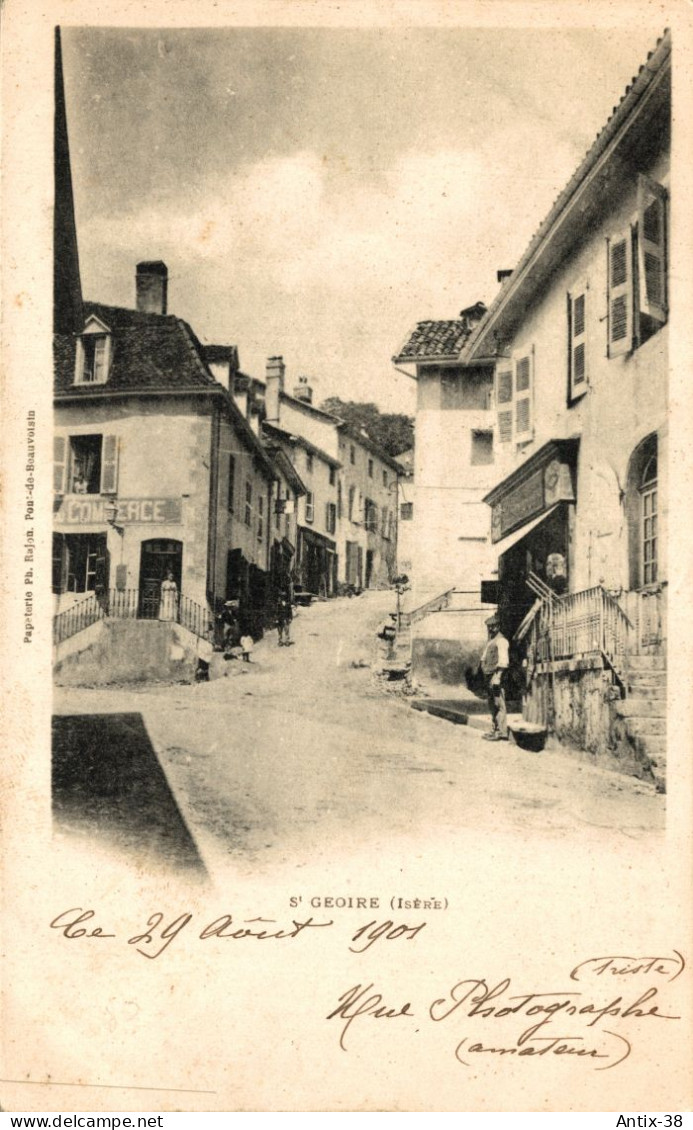 N78 - 38 - SAINT-GEOIRE - Isère - Une Rue - Autres & Non Classés