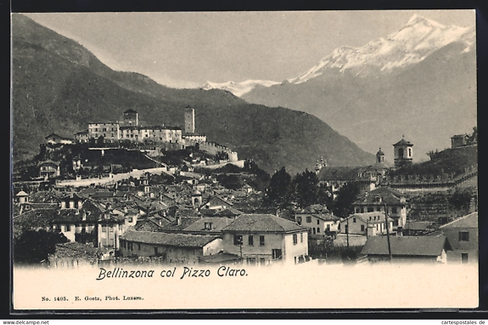 AK Bellinzona, Bellinzona Col Pizzo Claro  - Sonstige & Ohne Zuordnung