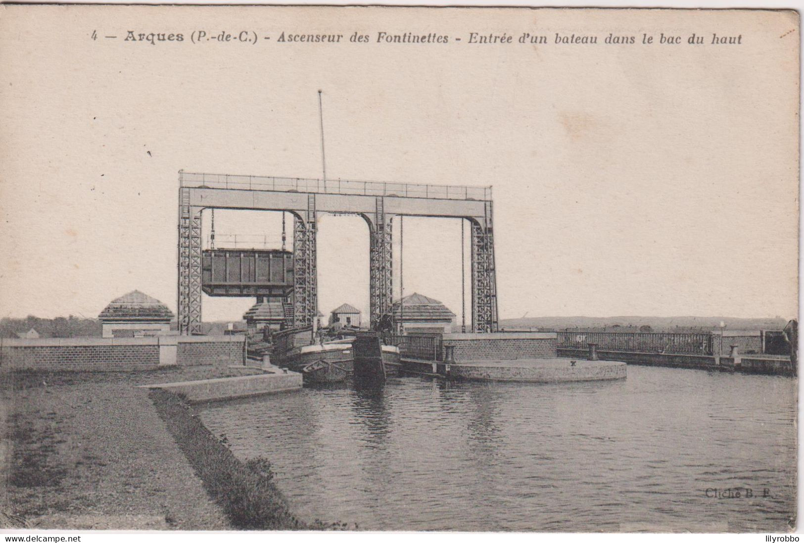 FRANCE - ARQUES - Ascenseur Des Fontinettes - Entree D'un Bateau Dans Le Bac Du Haut - Arques