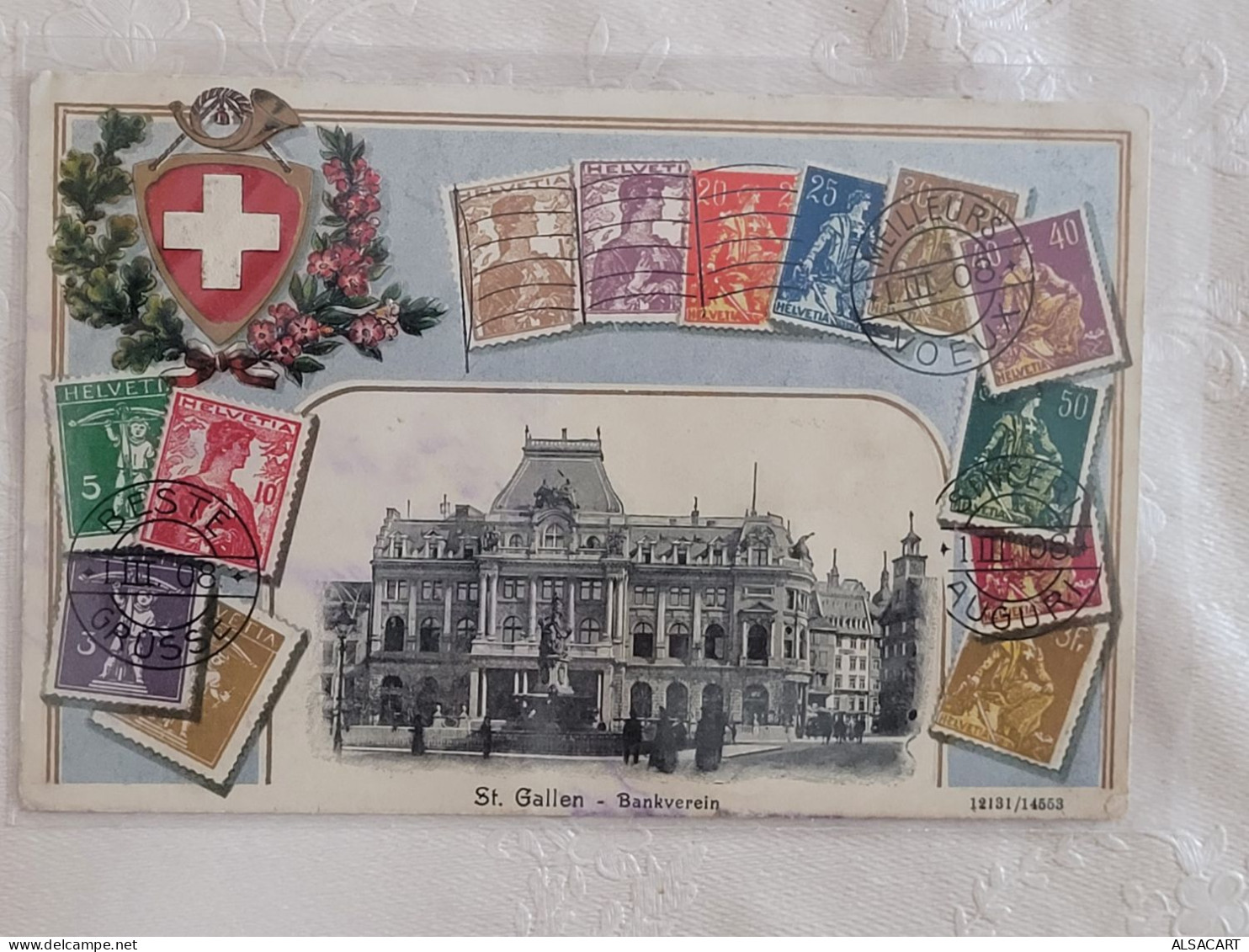 St Gallen , Représentation De Timbres Suisse - St. Gallen