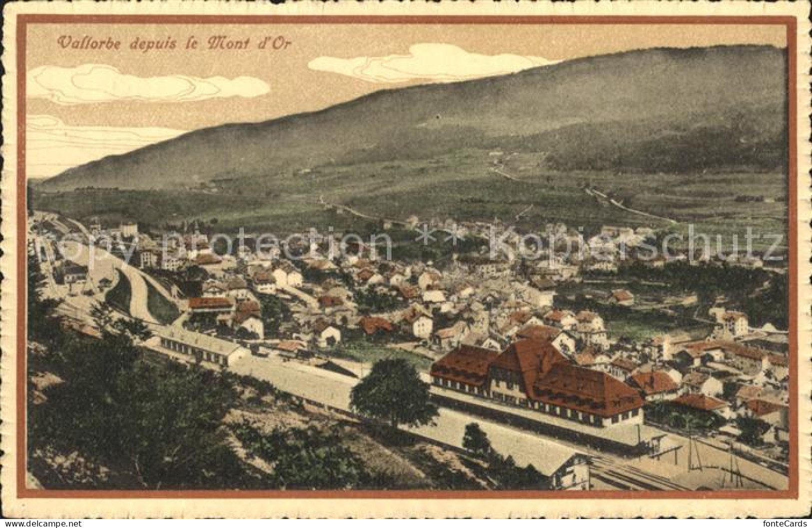 12338994 Vallorbe Depuis Le Mont D Or Vallorbe - Sonstige & Ohne Zuordnung