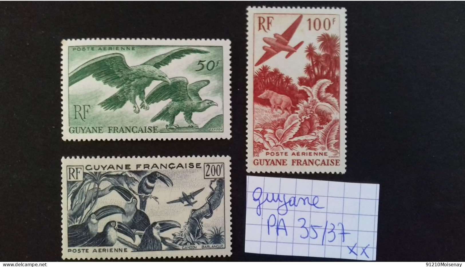 GUYANE PA 35/37** - Unused Stamps