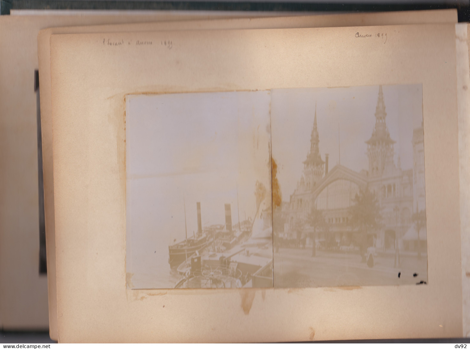 BELGIQUE LOT DE PHOTOGRAPHIES ANVERS LIEGE OSTENDE GAND BRUGES - Oud (voor 1900)