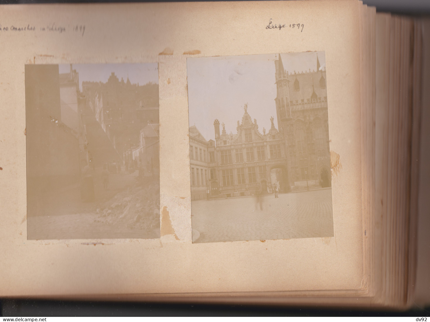 BELGIQUE LOT DE PHOTOGRAPHIES ANVERS LIEGE OSTENDE GAND BRUGES - Anciennes (Av. 1900)