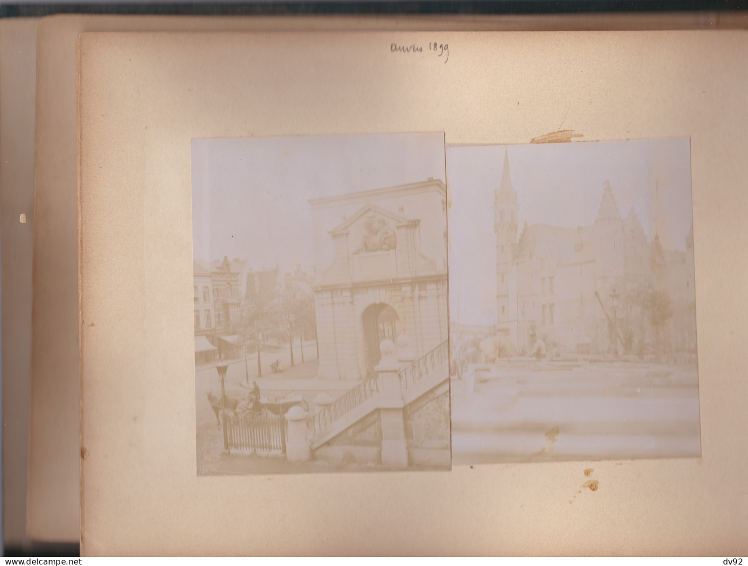 BELGIQUE LOT DE PHOTOGRAPHIES ANVERS LIEGE OSTENDE GAND BRUGES - Old (before 1900)