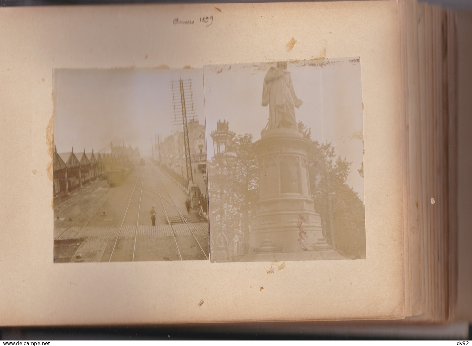 BELGIQUE LOT DE PHOTOGRAPHIES ANVERS LIEGE OSTENDE GAND BRUGES