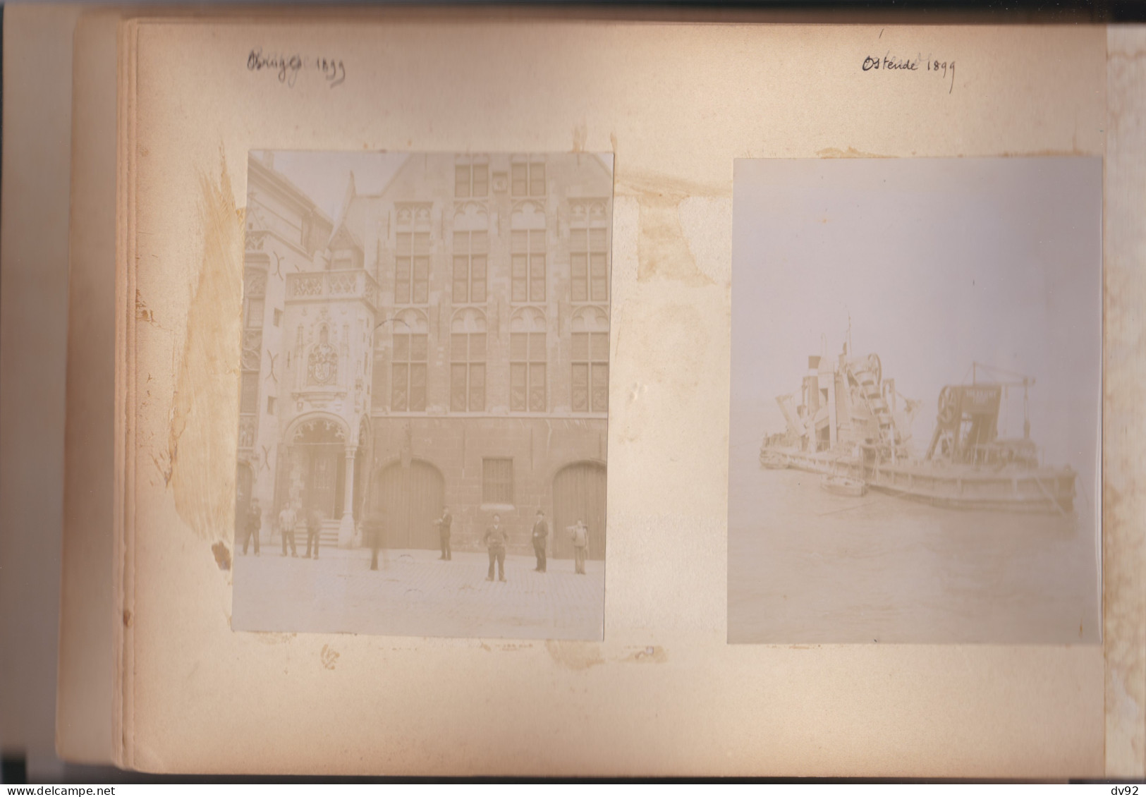 BELGIQUE LOT DE PHOTOGRAPHIES ANVERS LIEGE OSTENDE GAND BRUGES