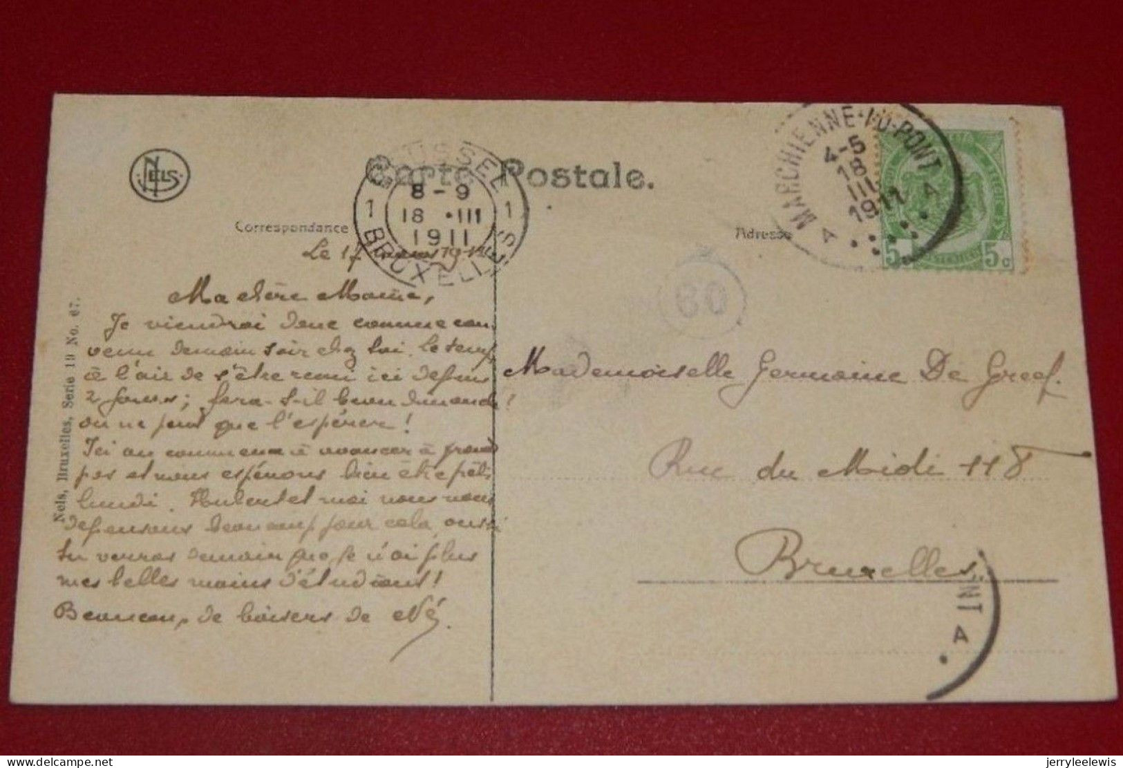 MARCHIENNE AU PONT  -  Chêne Historique   -  1911    - - Charleroi