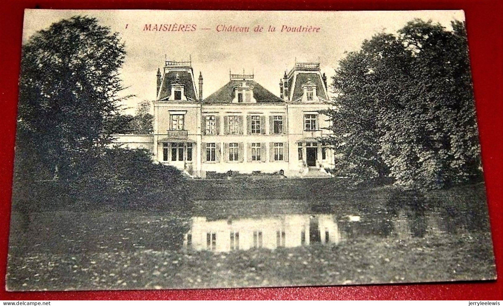 MAISIERES  -  Château De La Poudrière   -  1909  - - Mons