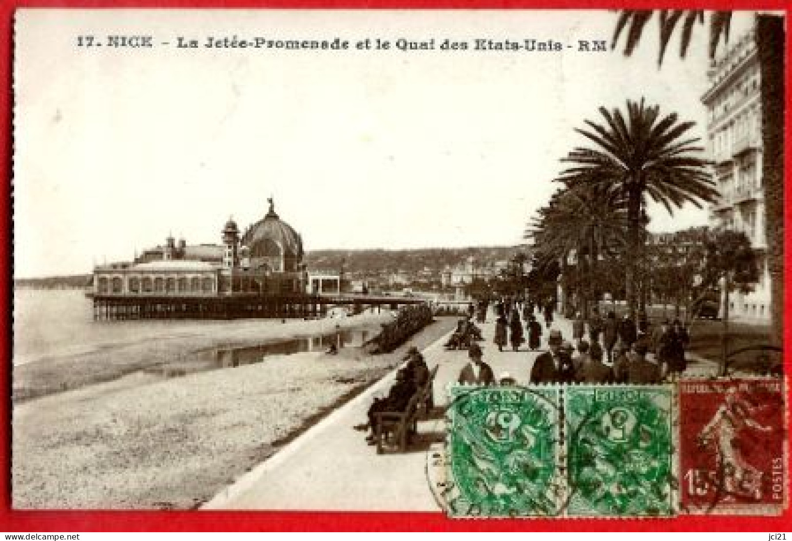 06 - NICE - LA JETÉE - PROMENADE ET LE QUAI DES ETATS-UNIS - RM - CPSM GRANDE ANIMATION (343)_CP211 - Multi-vues, Vues Panoramiques