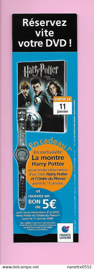 MP - FRANCE LOISIRS - Harry Potter / Ratatouille - Marcapáginas