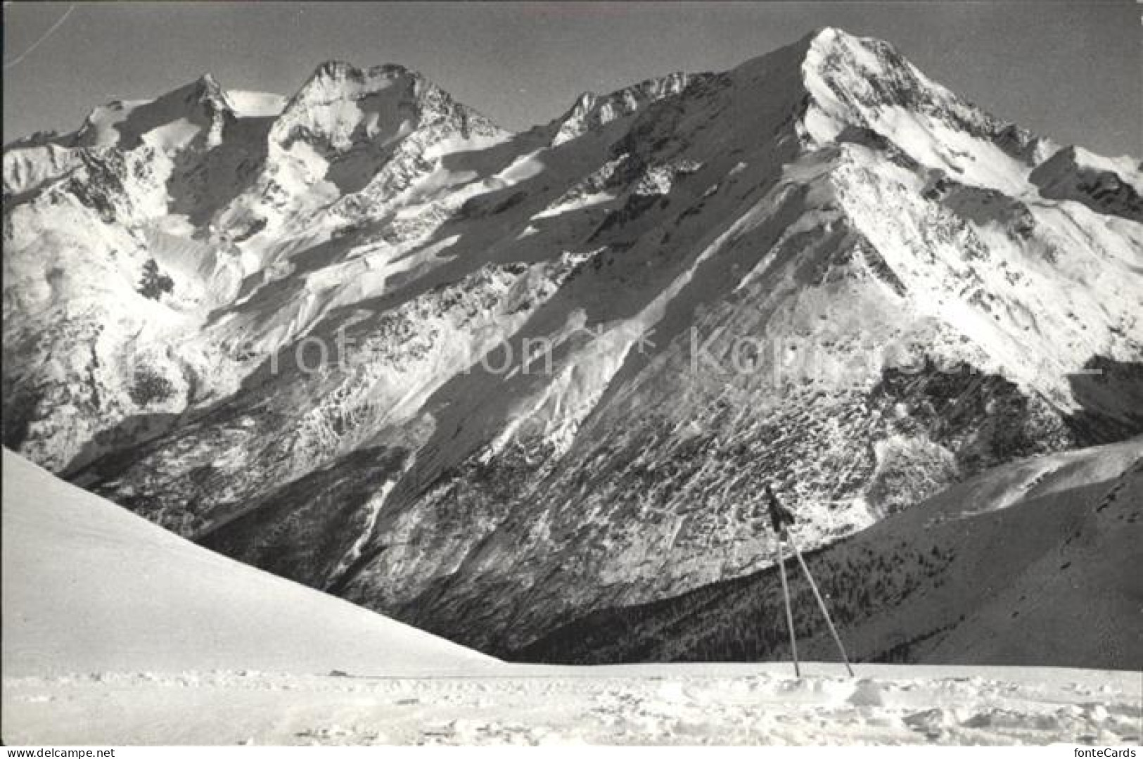 12338140 Saas-Fee Blick Von Lange Fluh Auf Fletschhorn Lanquinhorn  Saas-Fee - Sonstige & Ohne Zuordnung