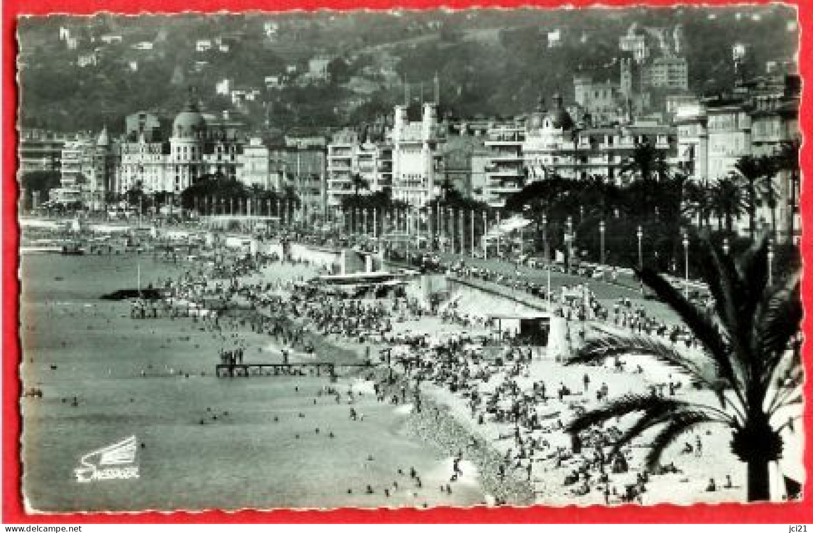 06 - NICE -- LA PLAGE ET LA PROMENADE DES ANGLAIS - CPSM (448)_CP209 - Multi-vues, Vues Panoramiques